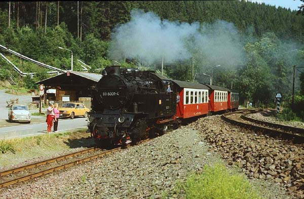 99 6001 Ausfahrt nach Silberhütte