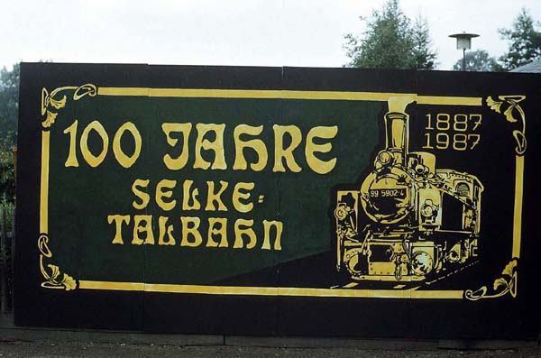 100 Jahre Selketalbahn im August 1987