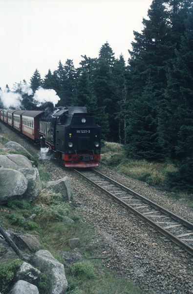 99 7237 unterhalb des Brockens
