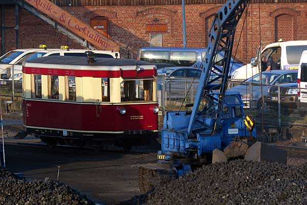 Triebwagen 187 001 im Bahnbetriebswerk Wernigerode