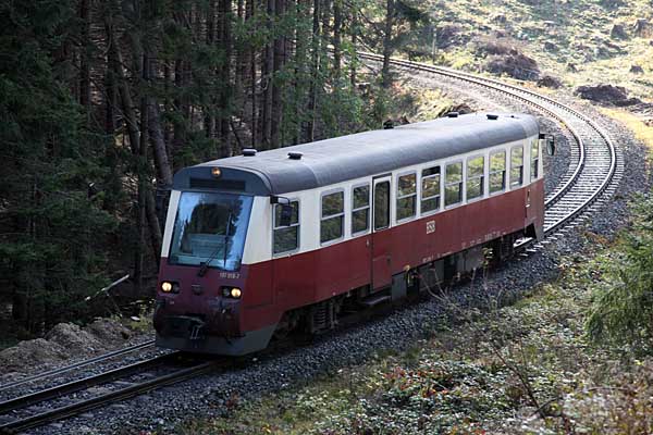 Triebwagen 187 018 zwischen Drei Annen Hohne und Wernigerode