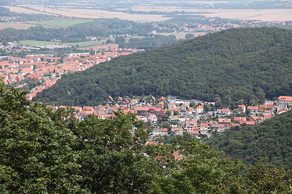 Blick auf Thale von der Rosstrappe