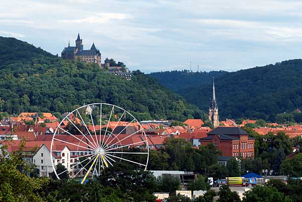 Wernigerode - Blick auf die Stadt und das Schloss