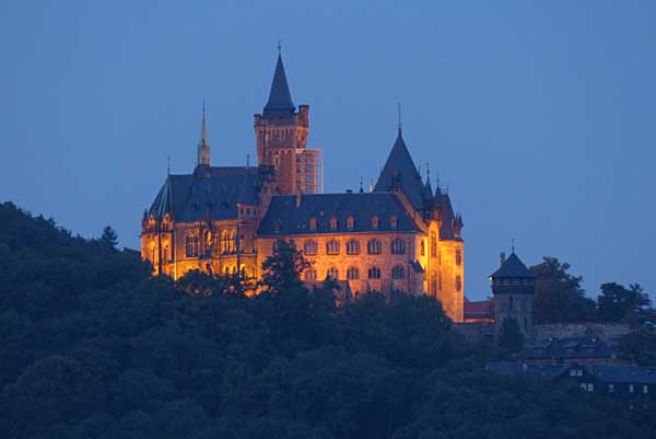Wernigerode - Schloss bei Nacht