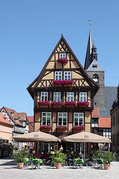 Quedlinburg - Fachwerkhaus am Markt