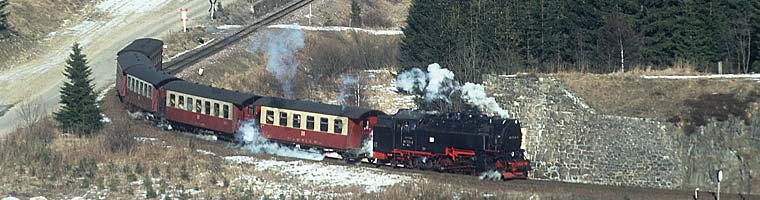 Der Harz und seine Schmalspurbahnen - Grenzkurve bei Sorge